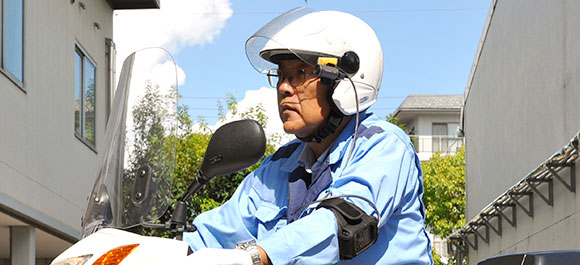 ウエアラブルカメラ装着イメージ