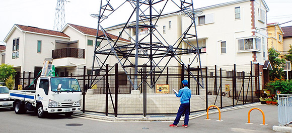 送電線下用地の管理イメージ